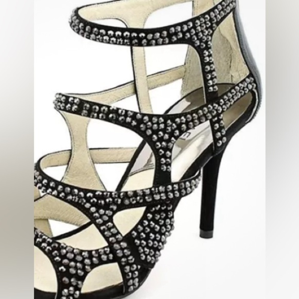 Michael Kors Women's Shala Sandal Suede Black size 8